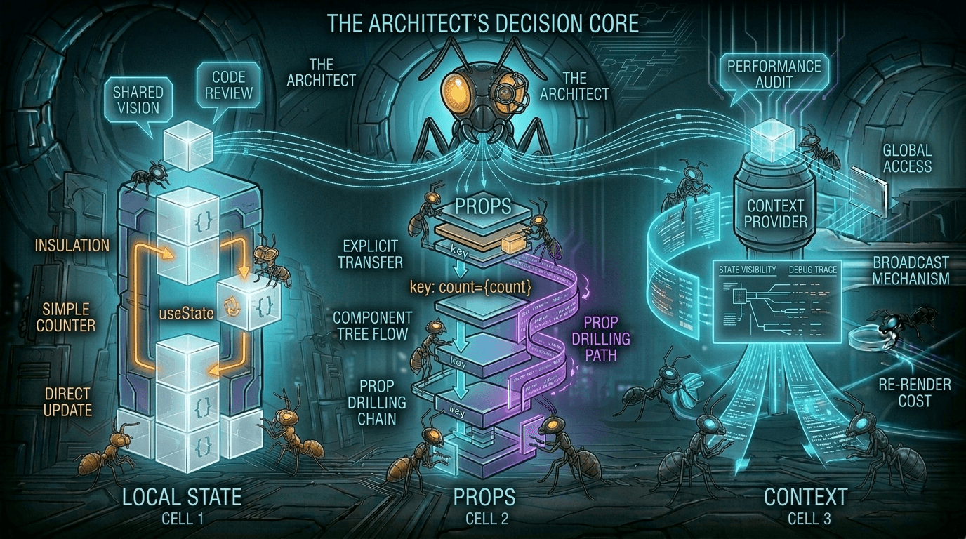 Props vs Context vs State: Choosing the Right Tool